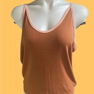 Women's Tan Sleeveless cami Top